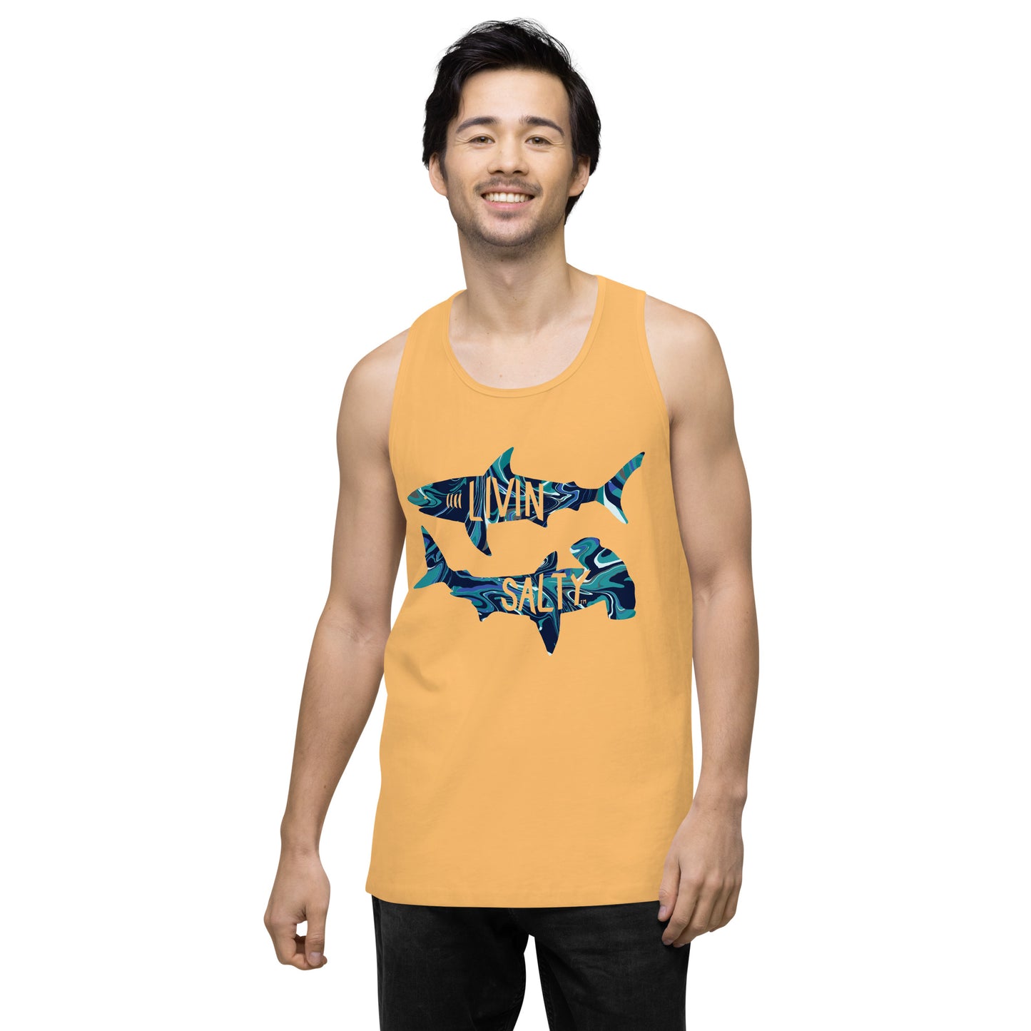 Men’s LIVIN SALTY shark tank top