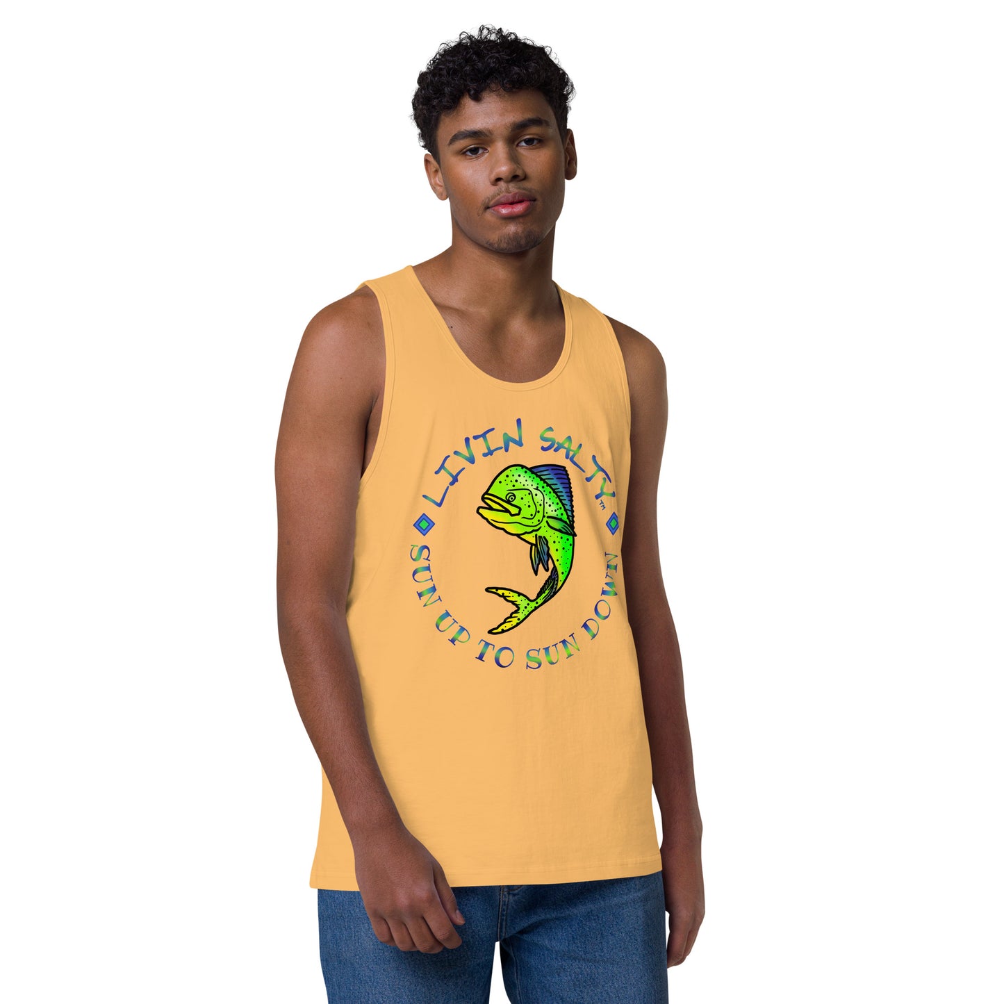 Men’s LIVIN SALTY Mahi tank top