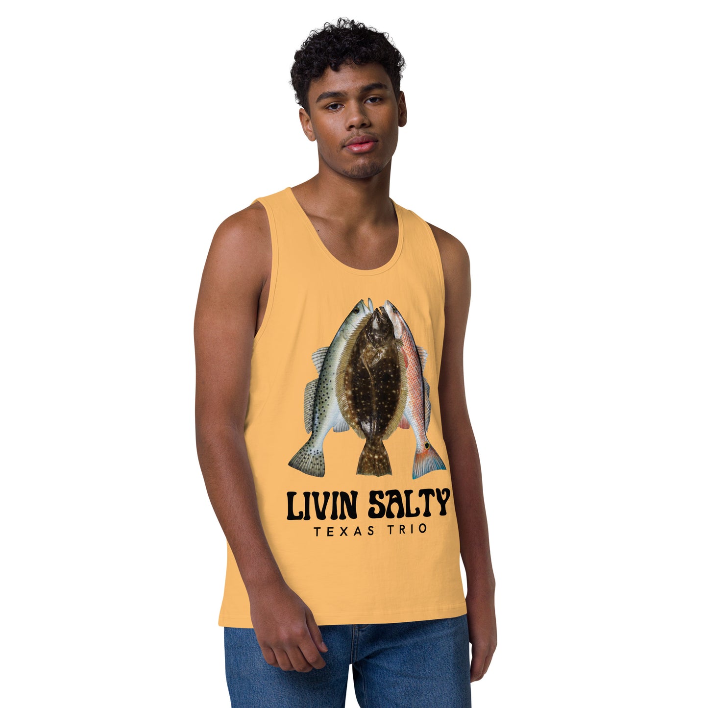 Men’s Texas Trio LIVIN SALTY tank top
