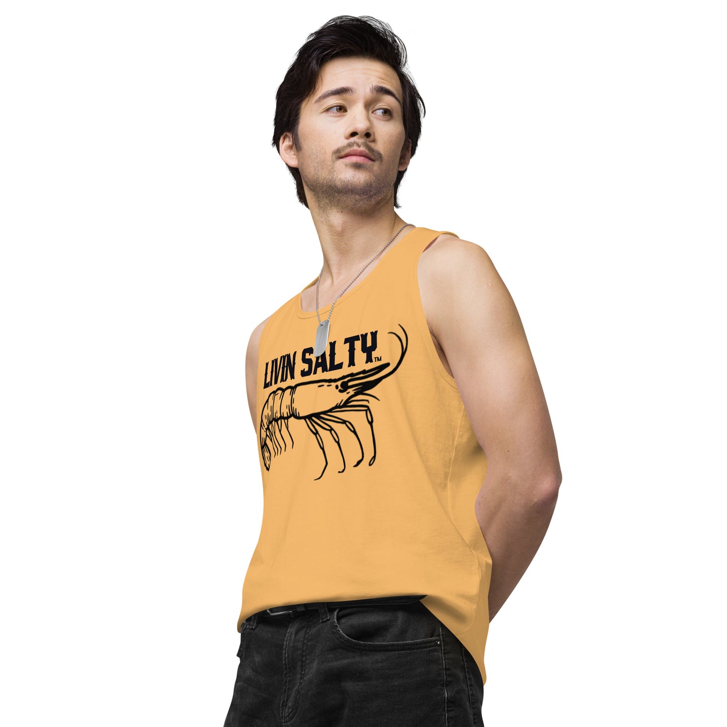 Men’s LIVIN SALTY Shrimp tank top