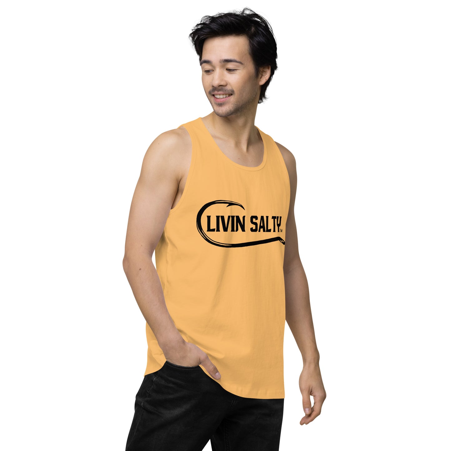 Men’s LIVIN SALTY with hook tank top