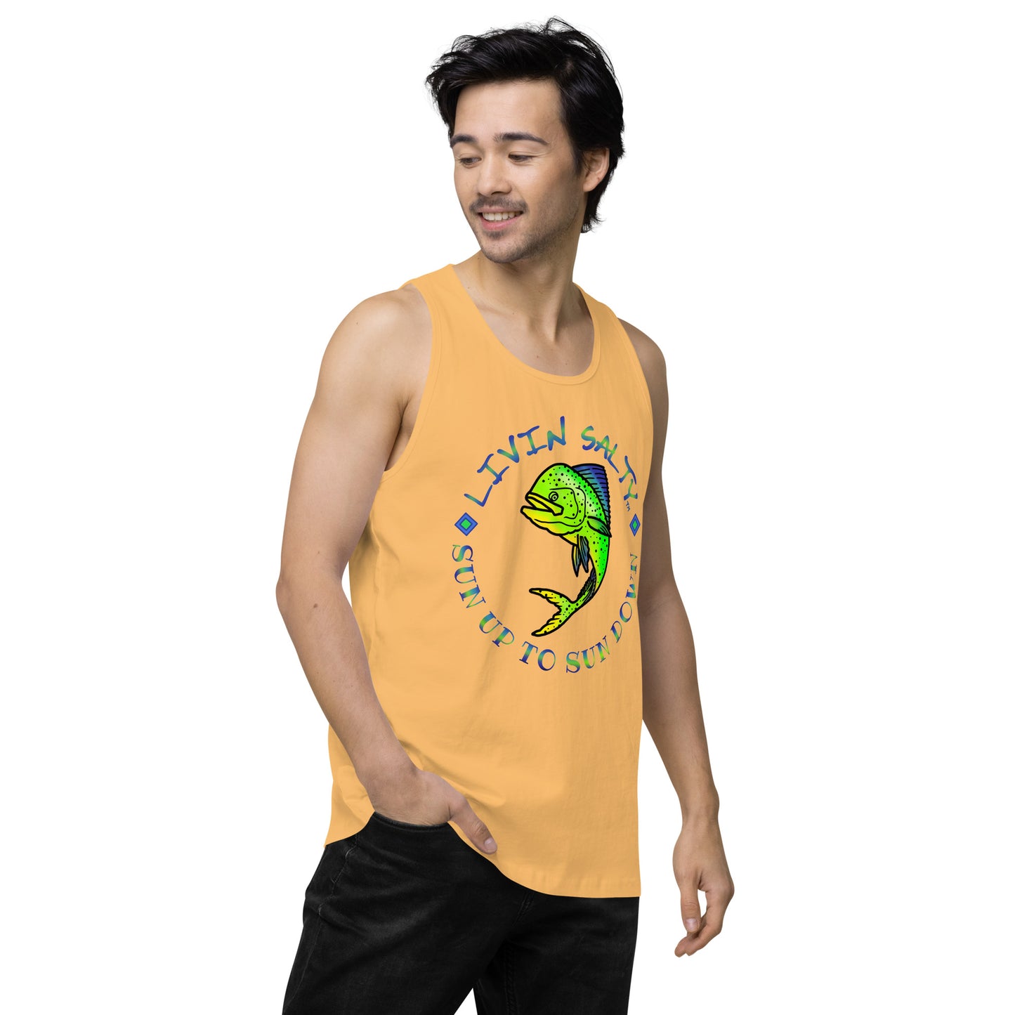 Men’s LIVIN SALTY Mahi tank top