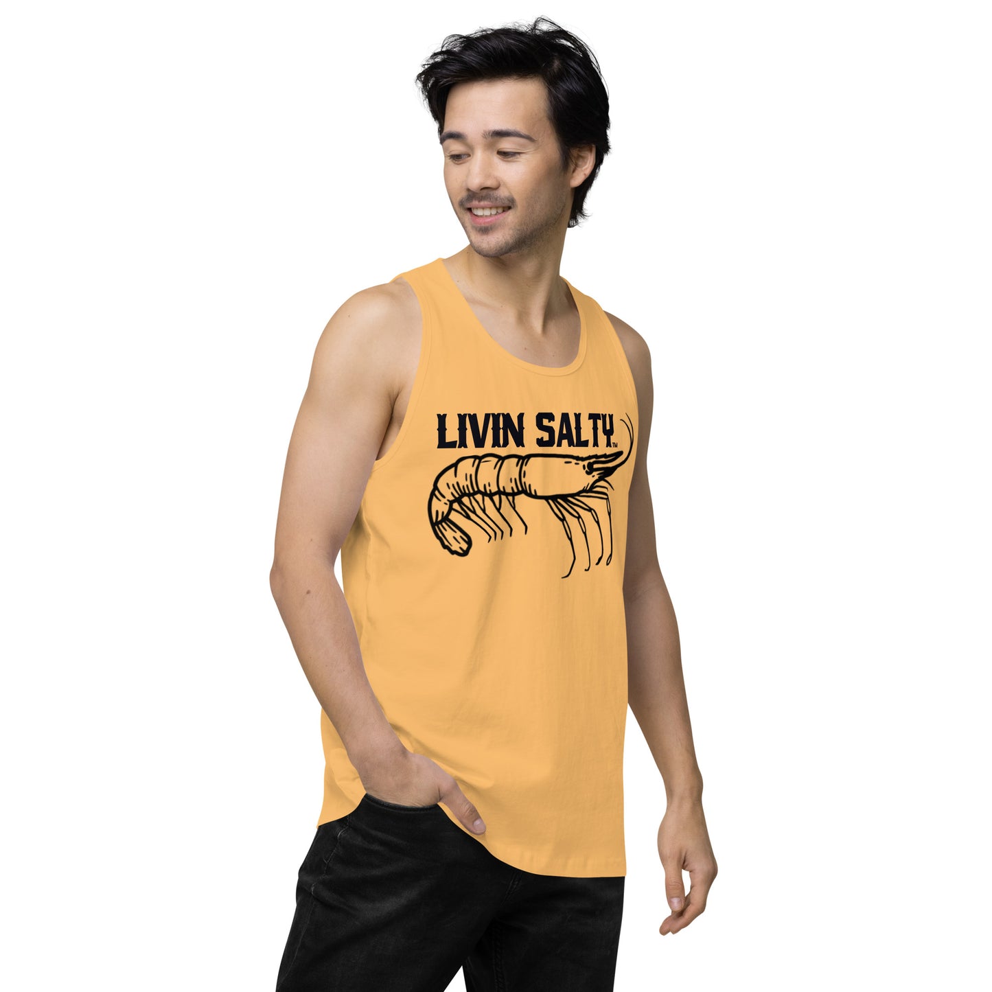 Men’s LIVIN SALTY Shrimp tank top