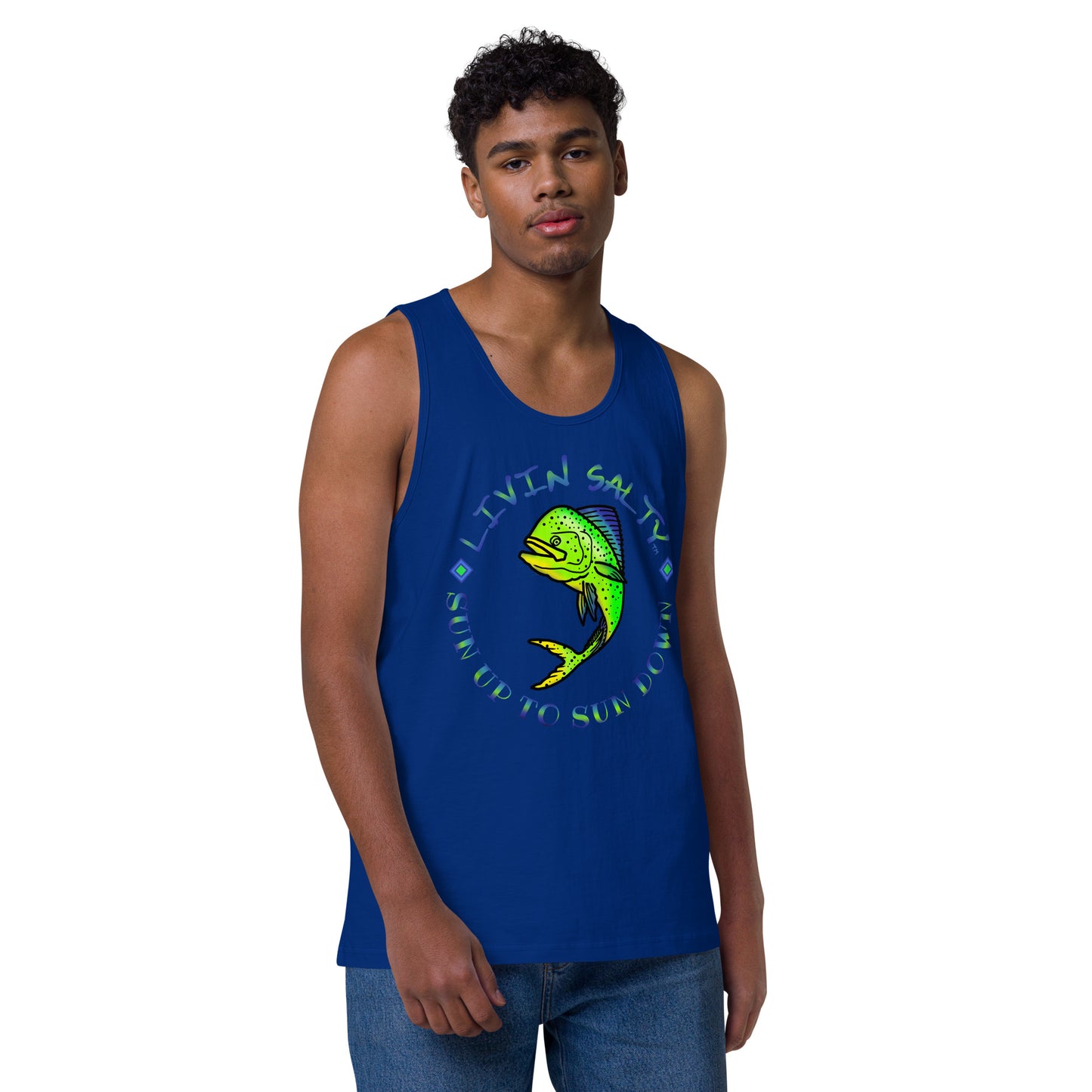 Men’s LIVIN SALTY Mahi tank top