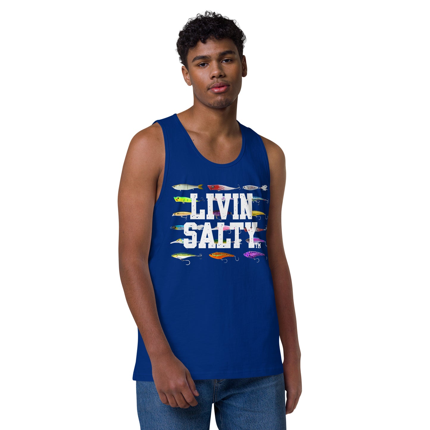 Men’s LIVIN SALTY Saltwater Lures tank top