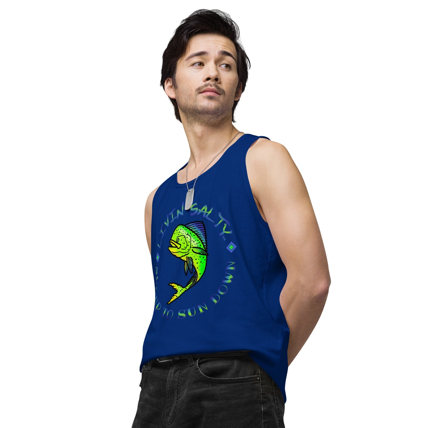 Men’s LIVIN SALTY Mahi tank top