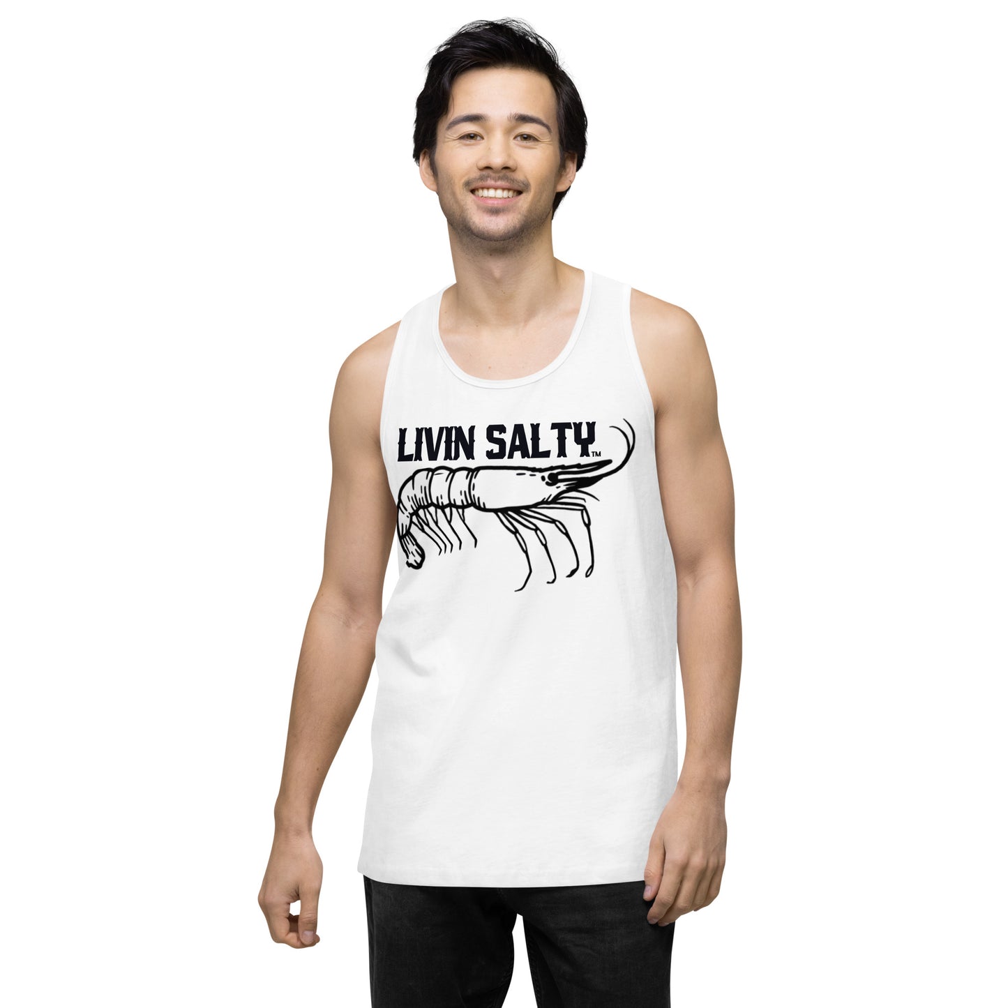 Men’s LIVIN SALTY Shrimp tank top