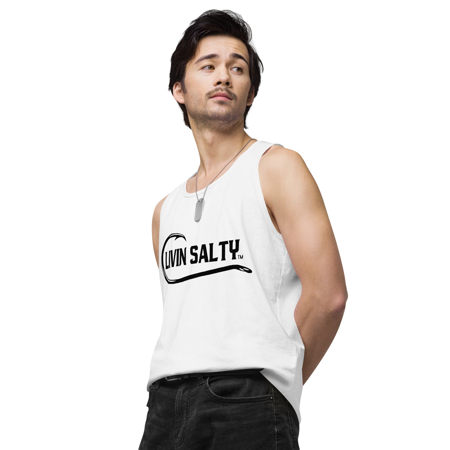 Men’s LIVIN SALTY with hook tank top