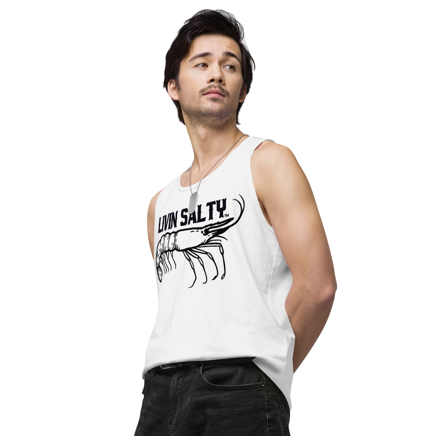Men’s LIVIN SALTY Shrimp tank top