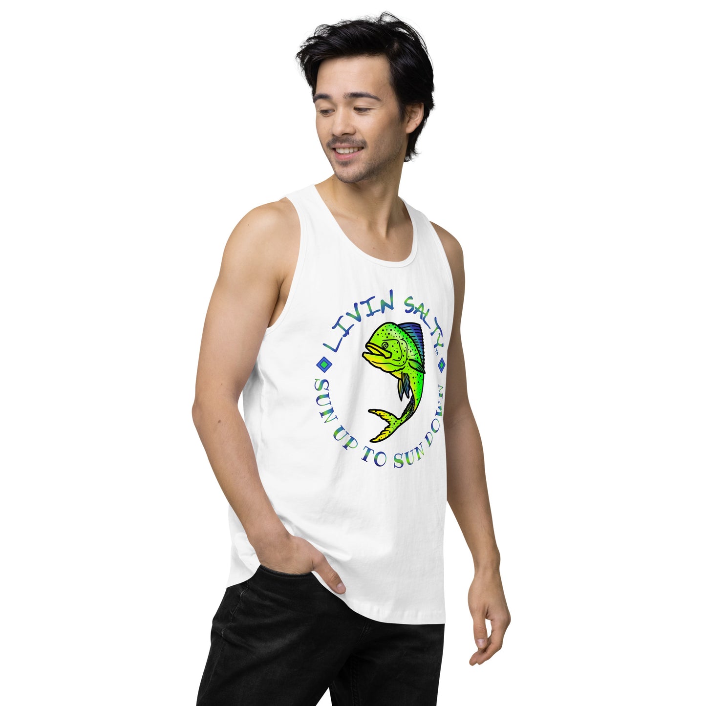 Men’s LIVIN SALTY Mahi tank top