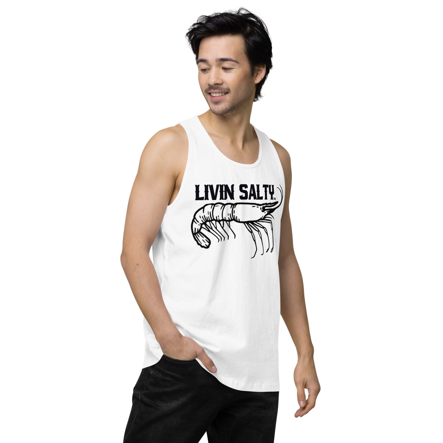 Men’s LIVIN SALTY Shrimp tank top