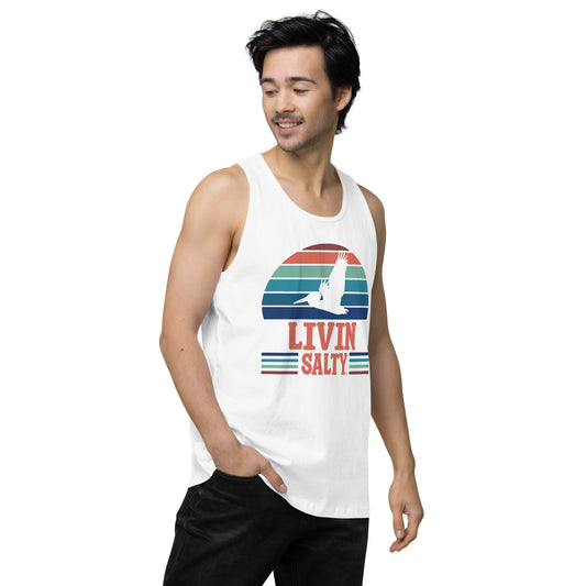 Men’s LIVIN SALTY Pelican tank top