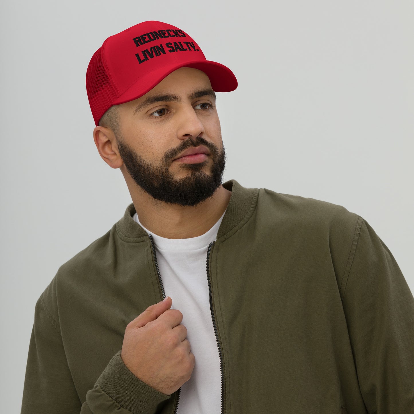 REDNECKS LIVIN SALTY Trucker Cap