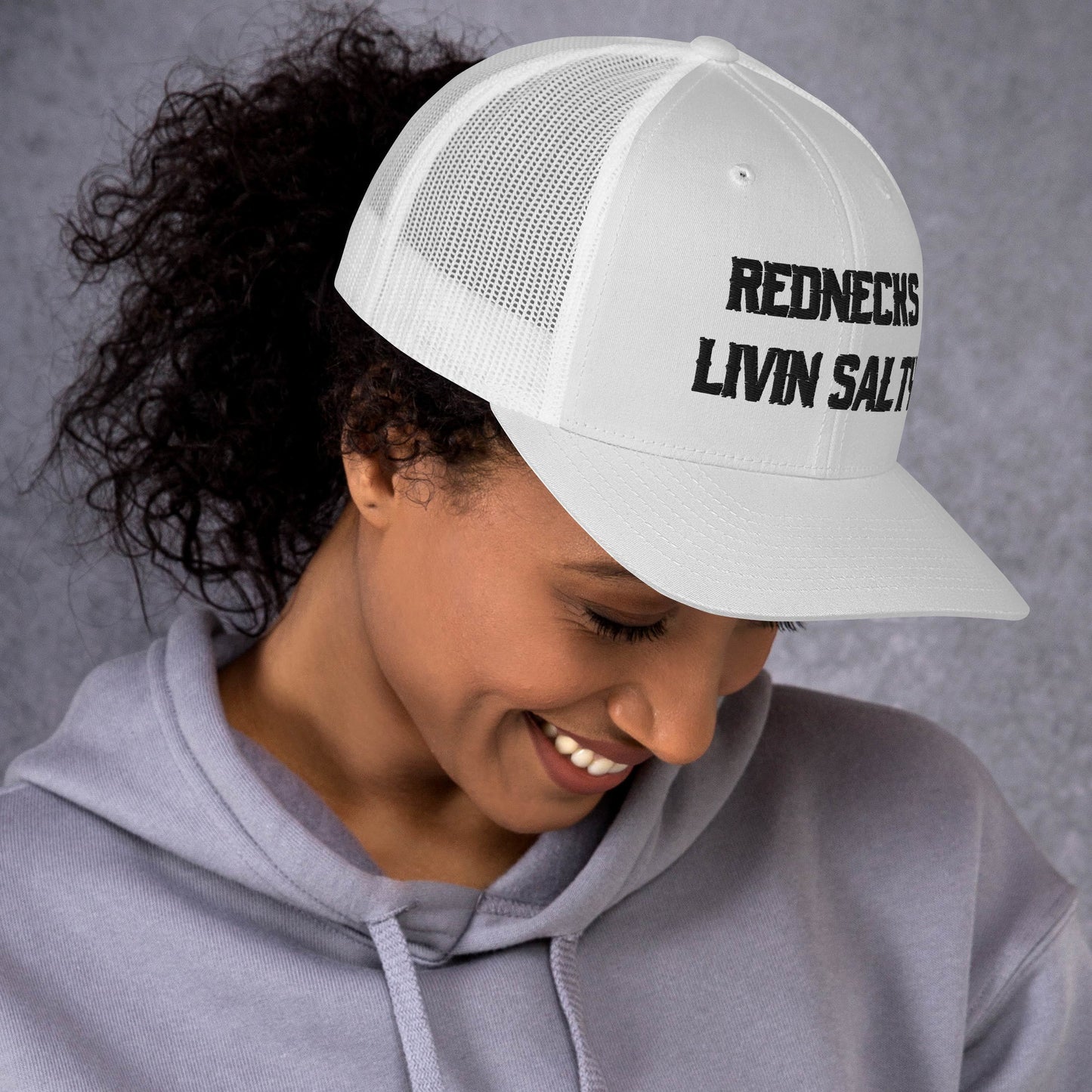 REDNECKS LIVIN SALTY Trucker Cap