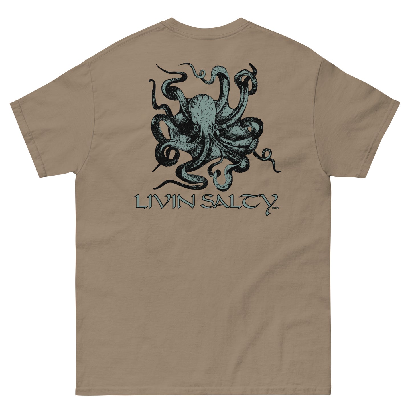 Unisex Octopus LIVIN SALTY Cotton tee