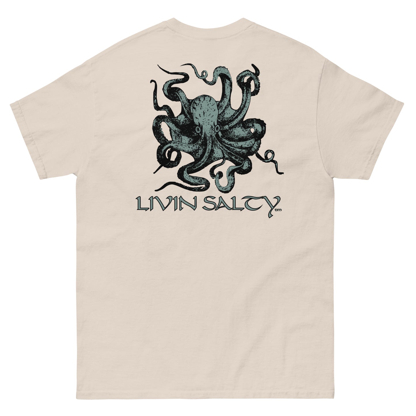 Unisex Octopus LIVIN SALTY Cotton tee