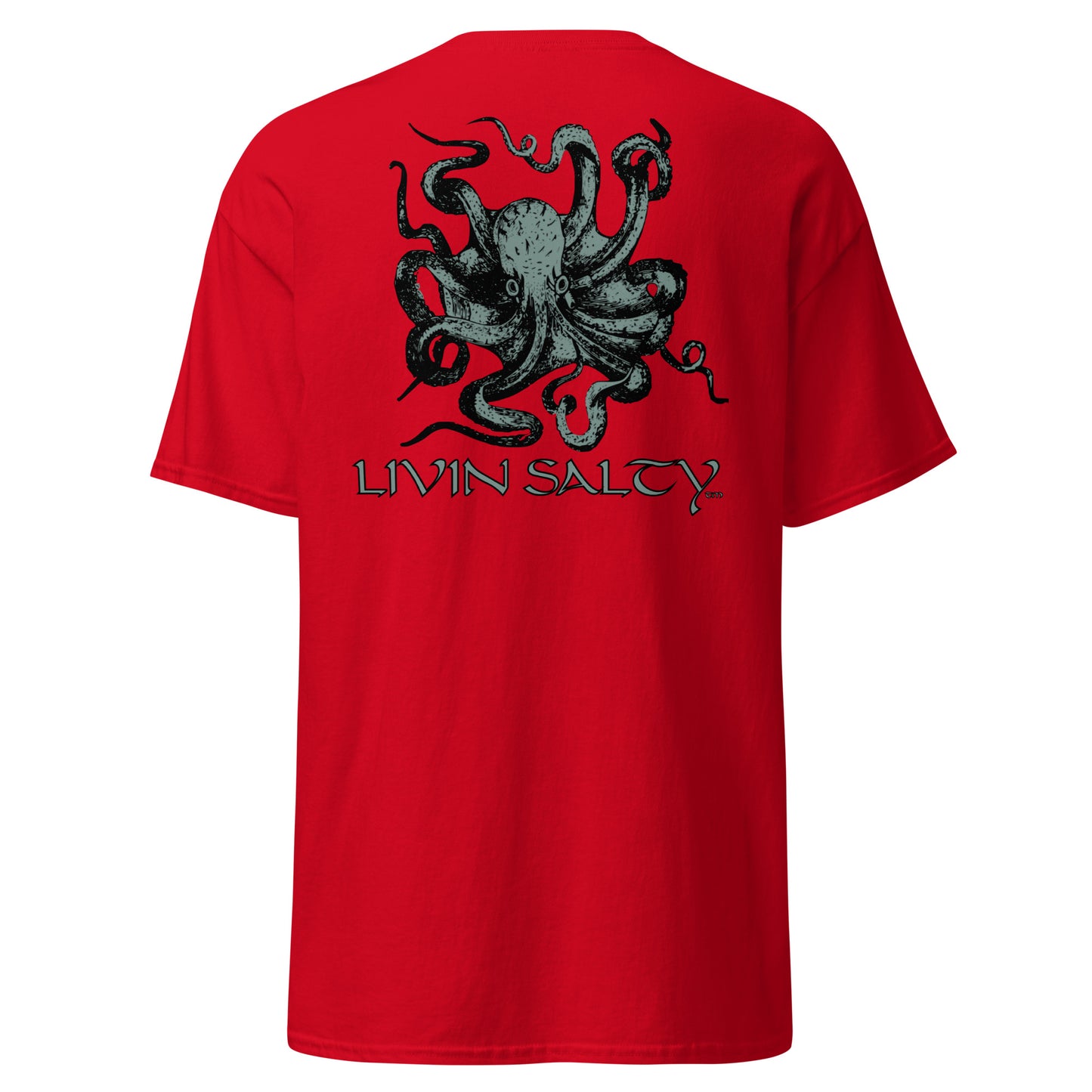 Unisex Octopus LIVIN SALTY Cotton tee