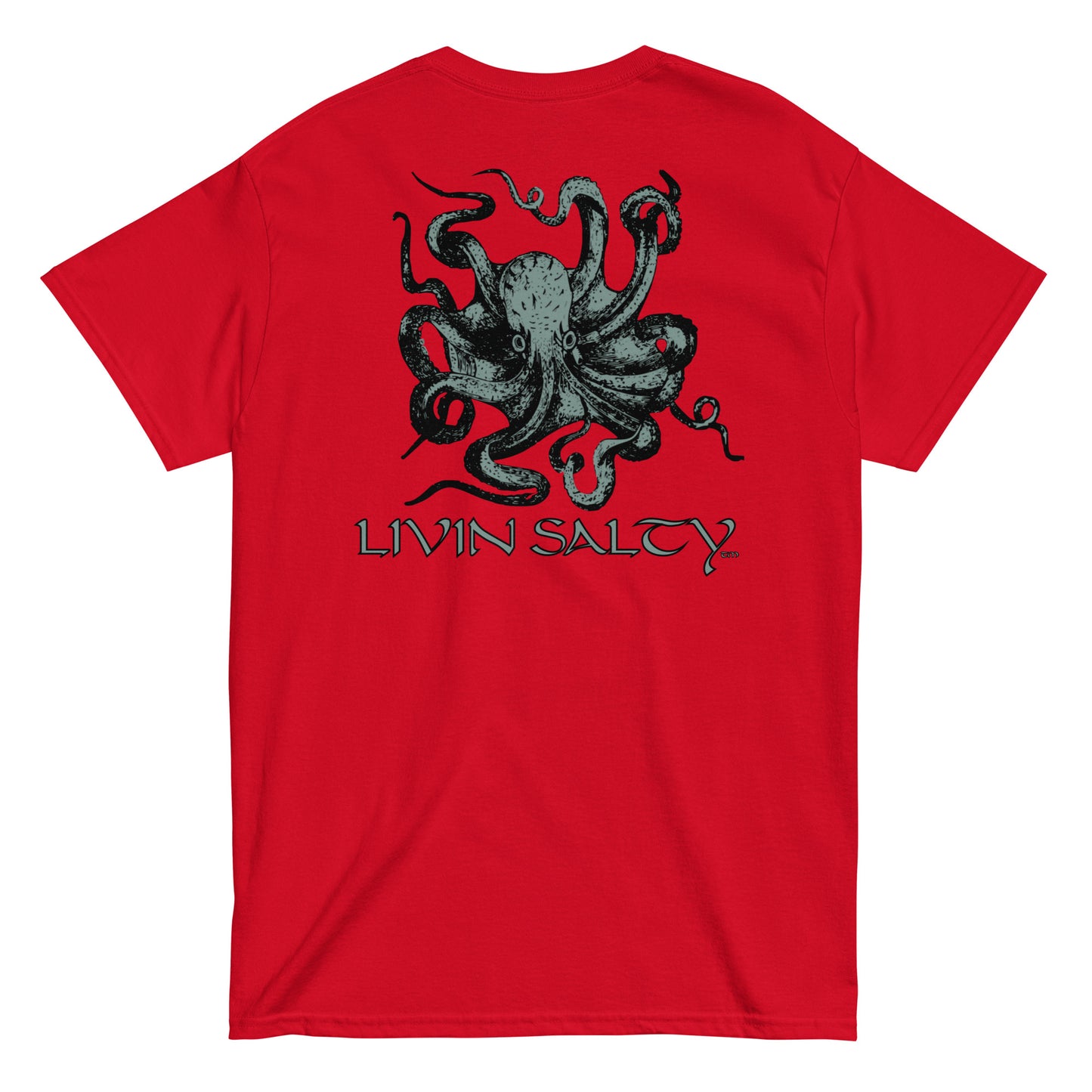 Unisex Octopus LIVIN SALTY Cotton tee