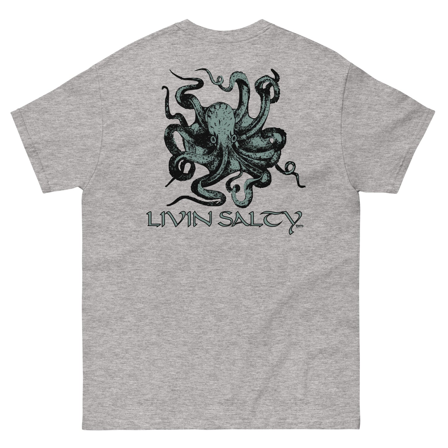 Unisex Octopus LIVIN SALTY Cotton tee