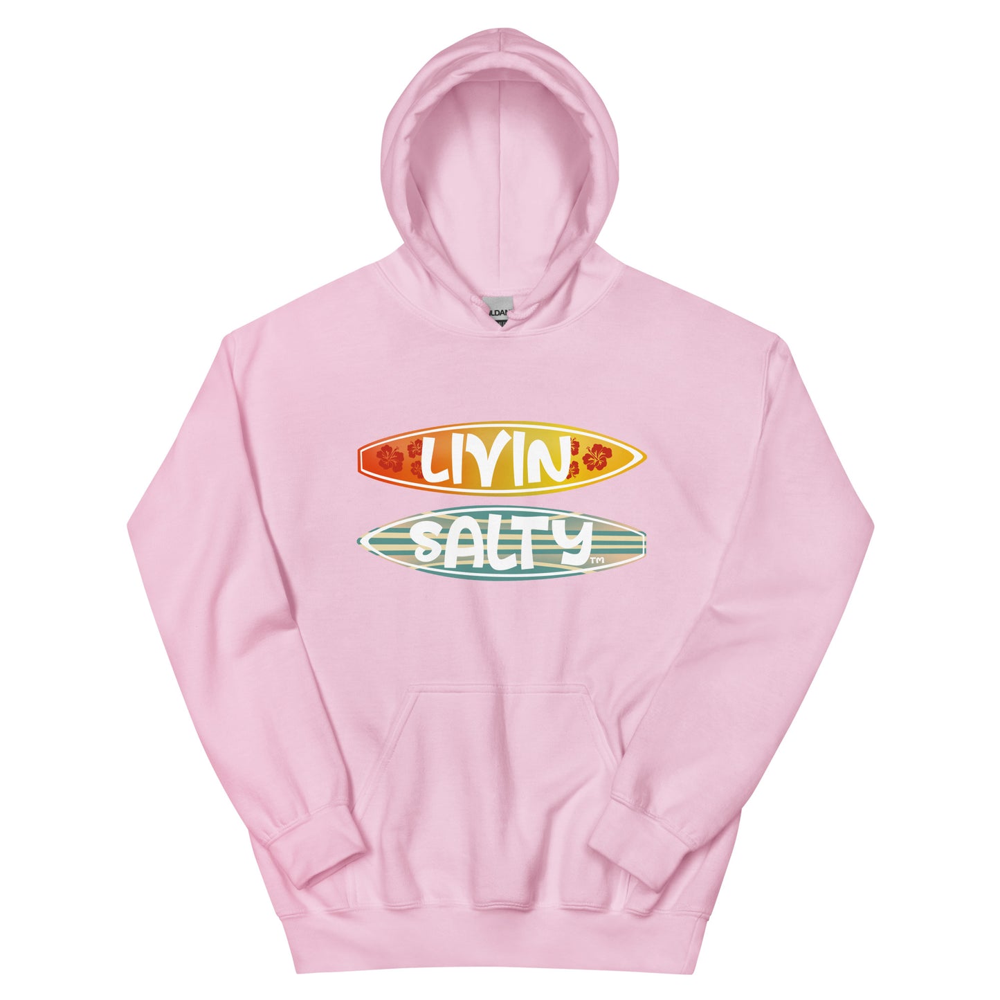 Unisex LIVIN SALTY Surf Boards Hoodie