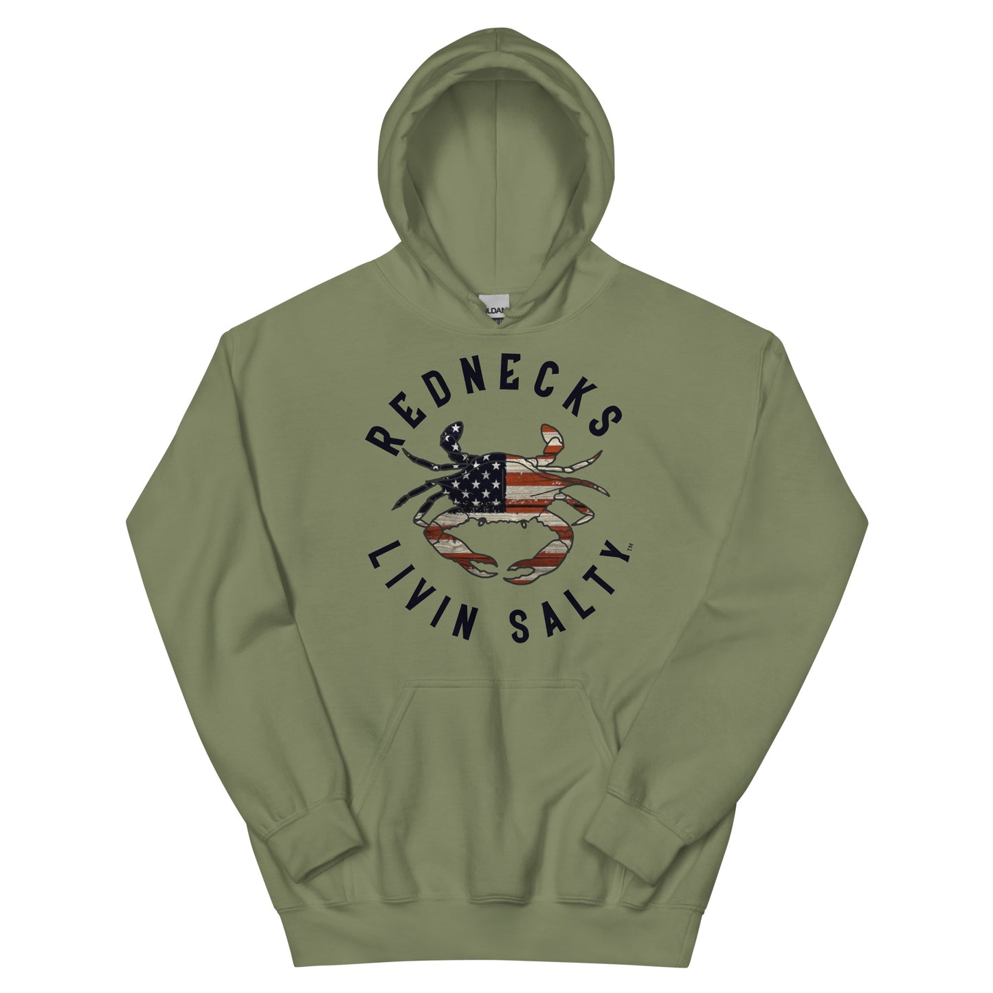 Unisex REDNECKS LIVIN SALTY Crab Hoodie