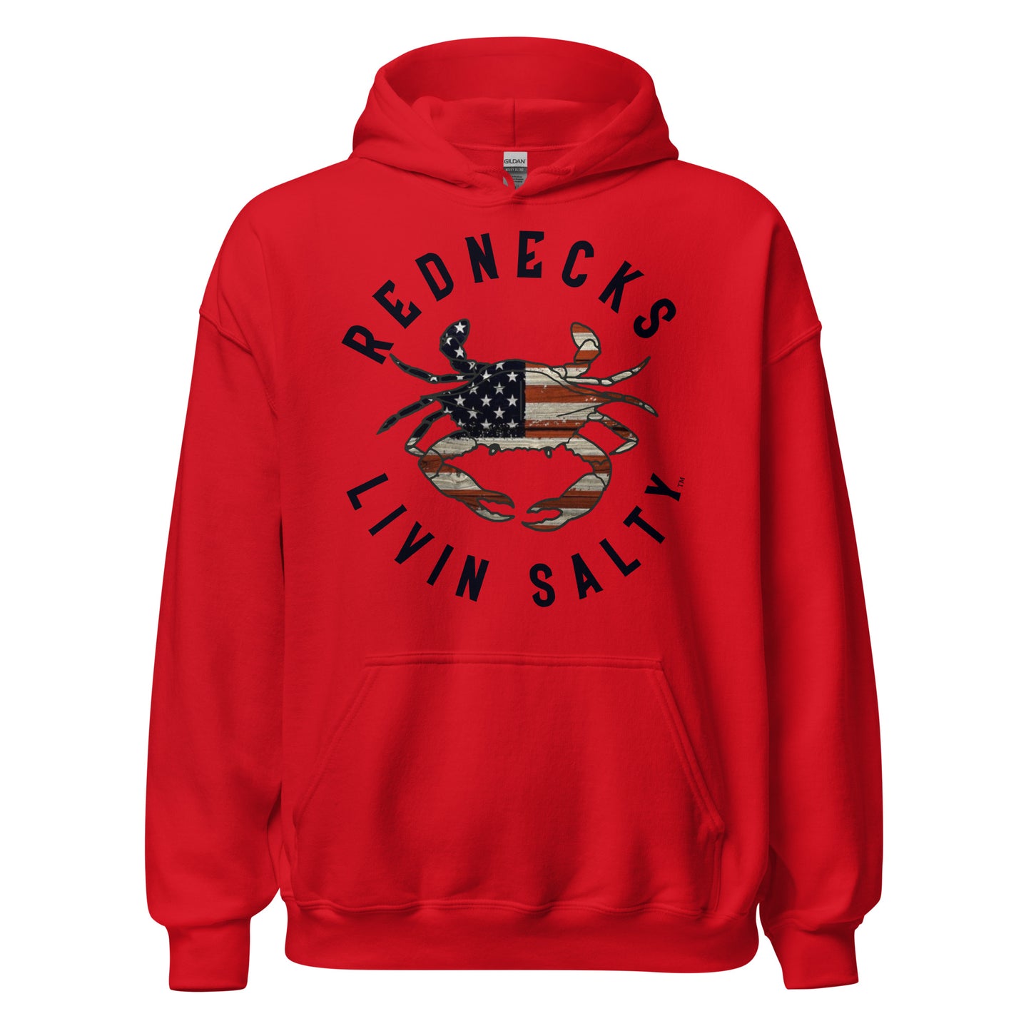 Unisex REDNECKS LIVIN SALTY Crab Hoodie