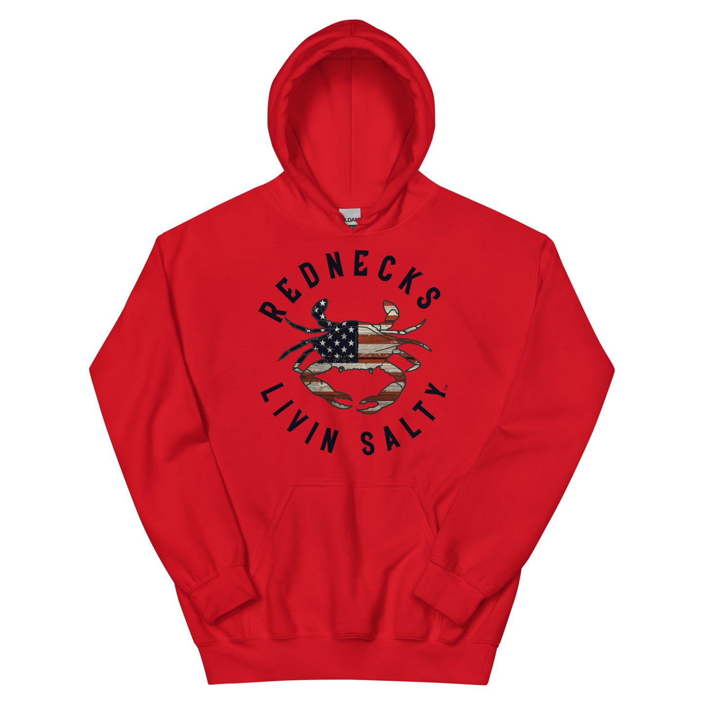 Unisex REDNECKS LIVIN SALTY Crab Hoodie
