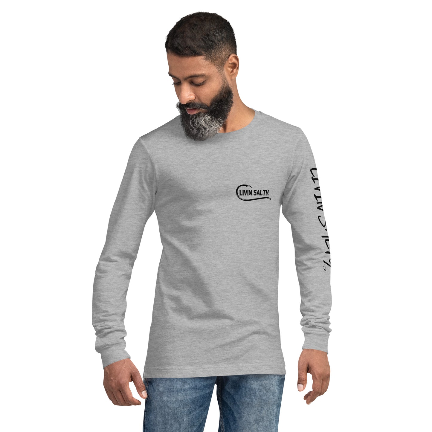 LIVIN SALTY crab Long Sleeve Tee