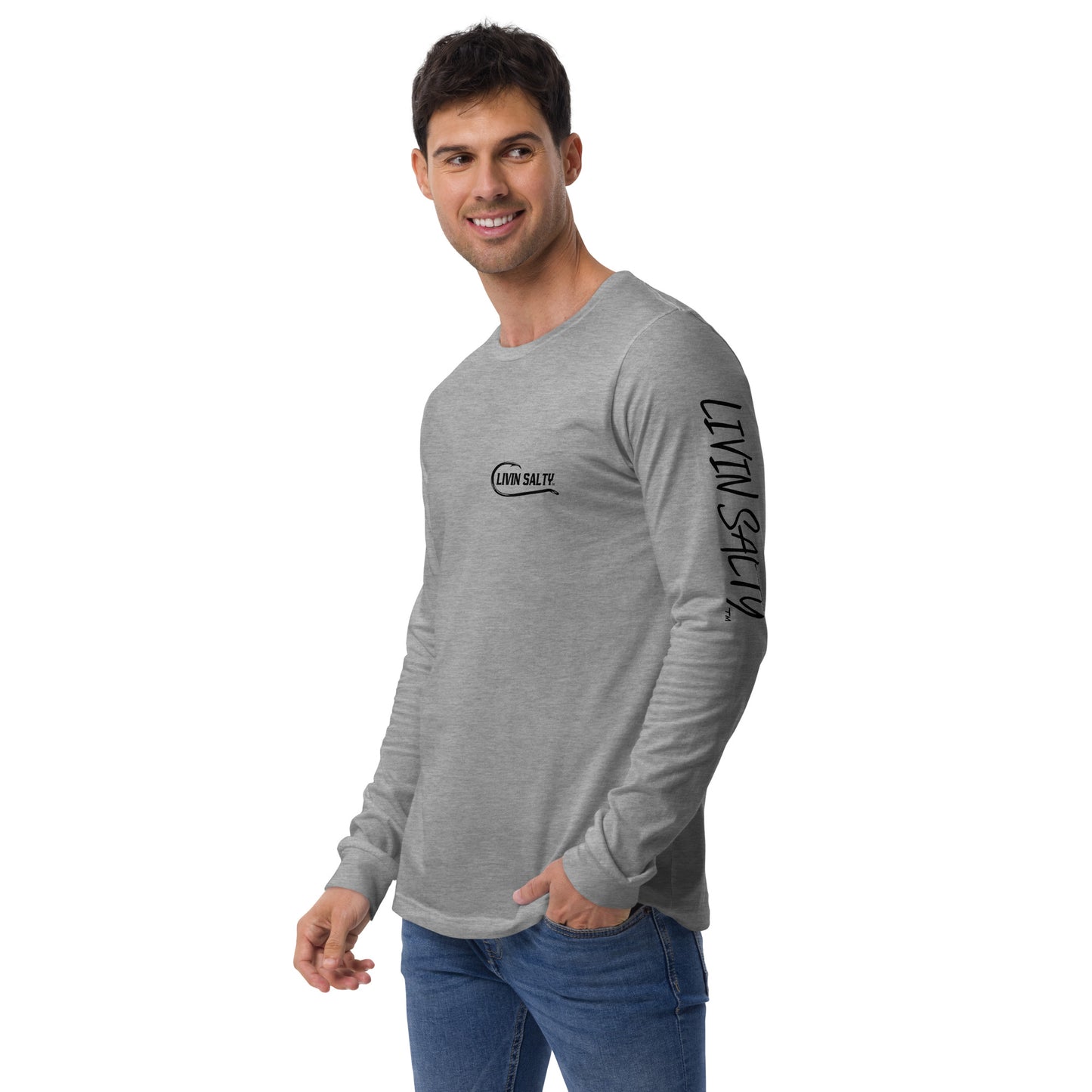 LIVIN SALTY crab Long Sleeve Tee
