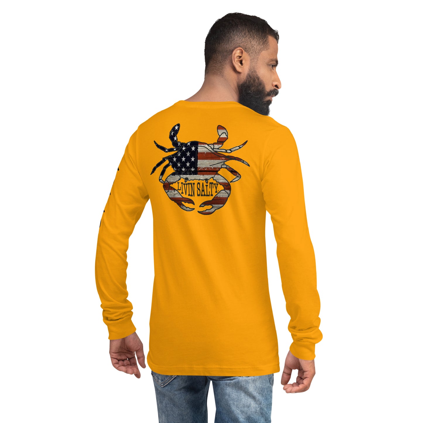 LIVIN SALTY crab Long Sleeve Tee