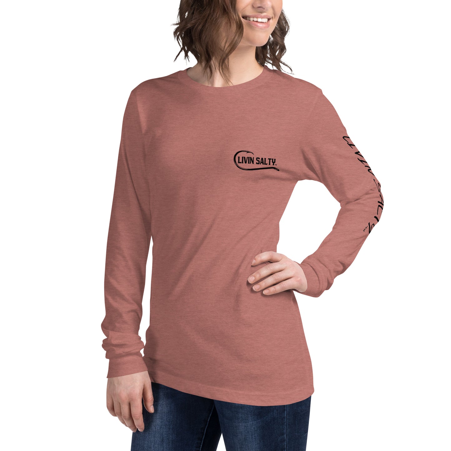 LIVIN SALTY crab Long Sleeve Tee