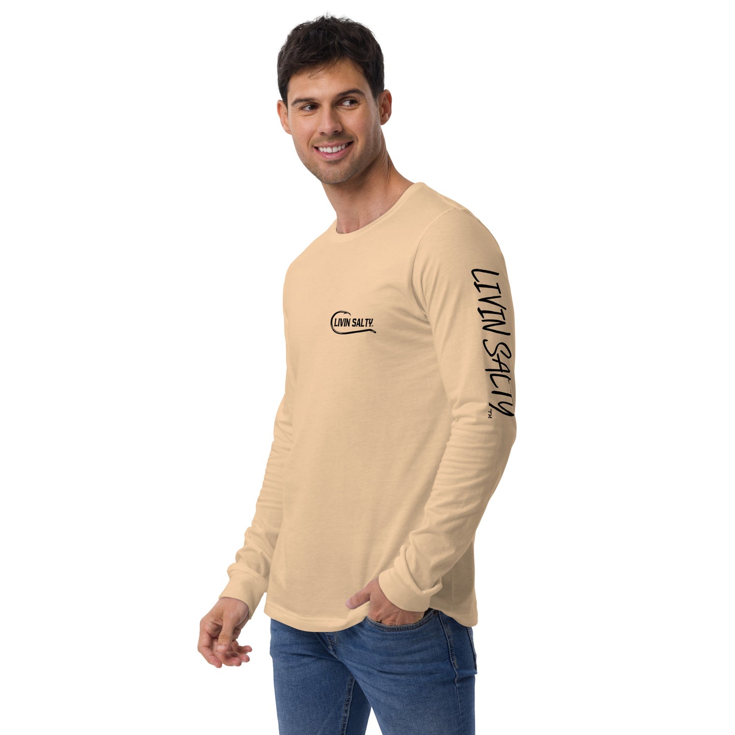 LIVIN SALTY crab Long Sleeve Tee