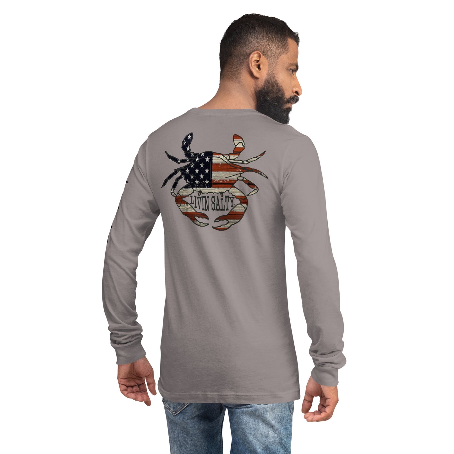 LIVIN SALTY crab Long Sleeve Tee