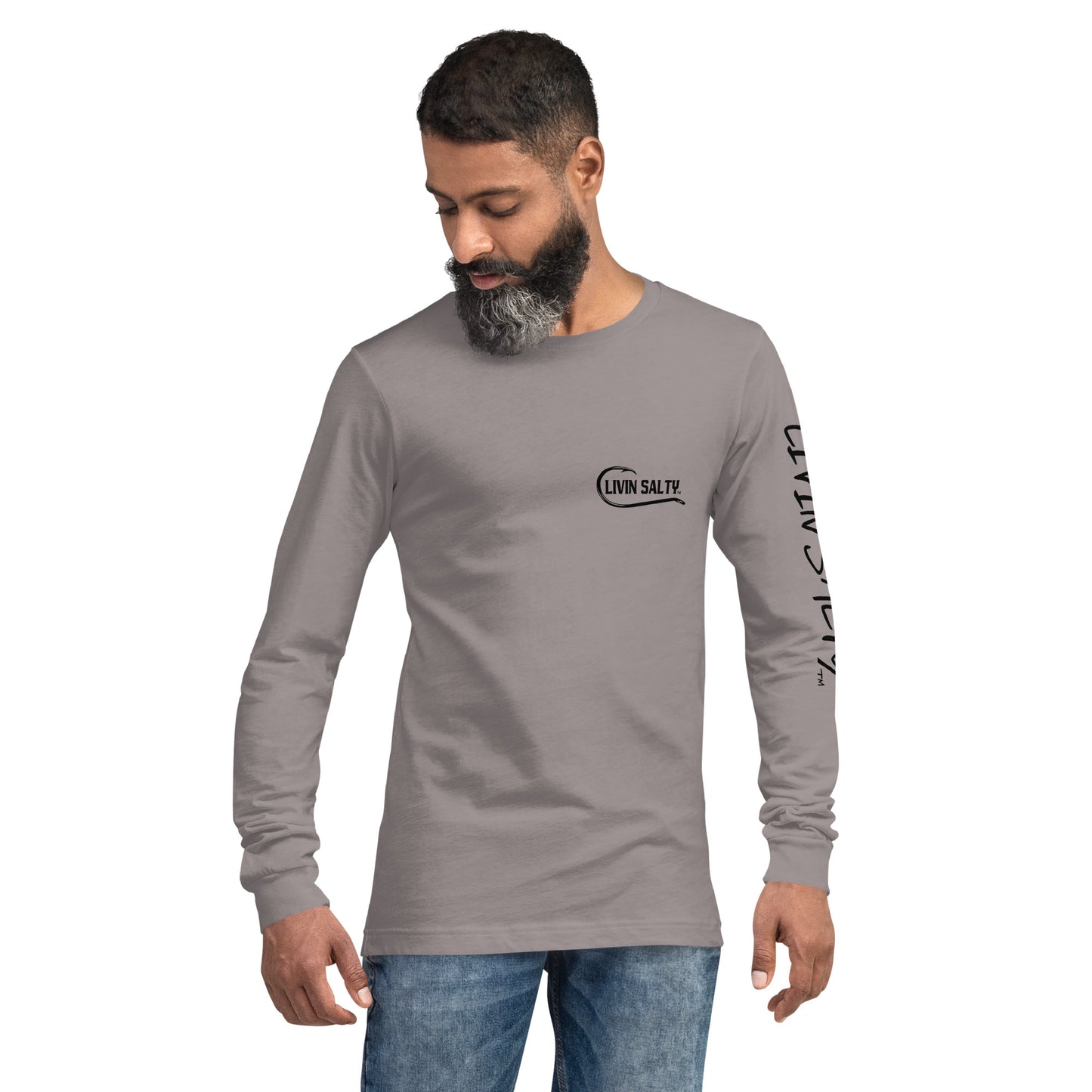 LIVIN SALTY crab Long Sleeve Tee