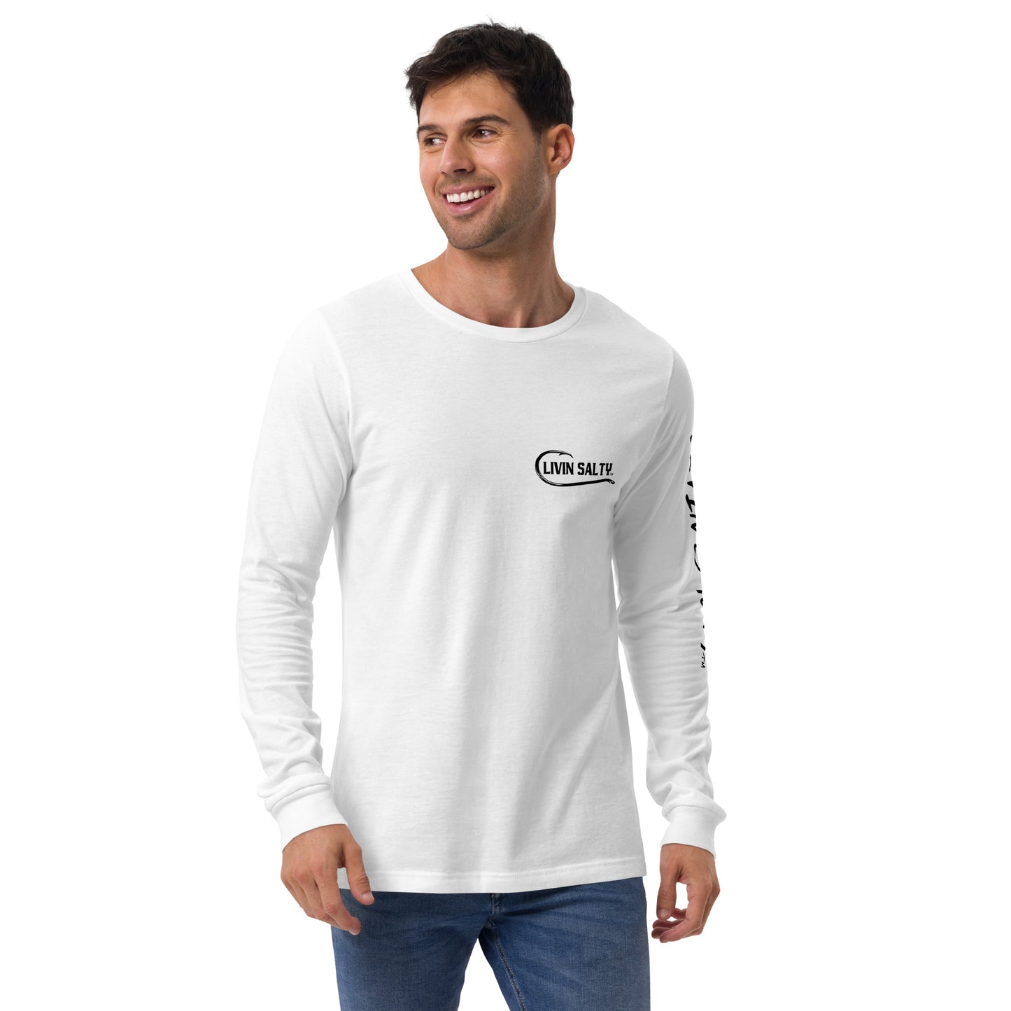 LIVIN SALTY crab Long Sleeve Tee