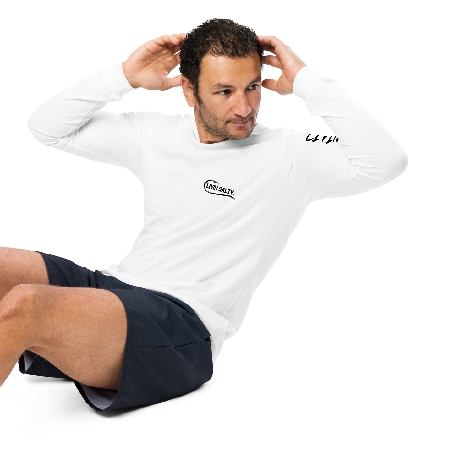 LIVIN SALTY crab Long Sleeve Tee
