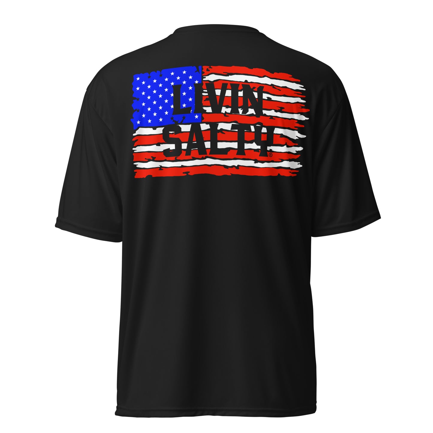 Unisex SPF LIVIN SALTY Flag t-shirt