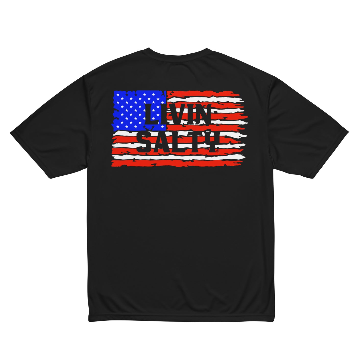 Unisex SPF LIVIN SALTY Flag t-shirt