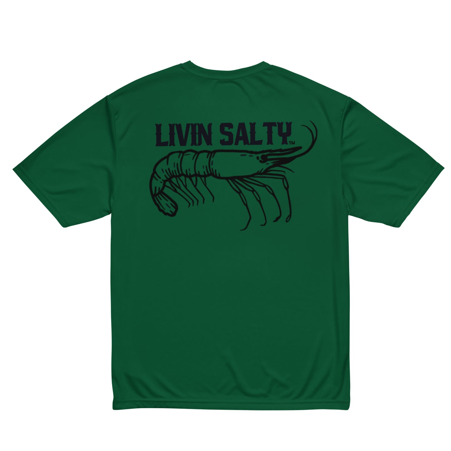 Dry fit LIVIN SALTY Shrimp shirt