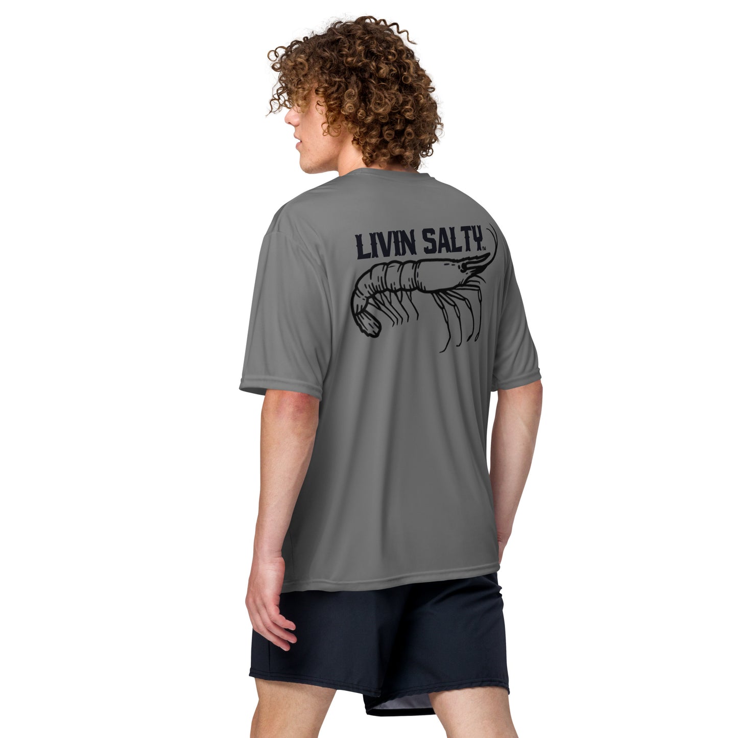 Dry fit LIVIN SALTY Shrimp shirt