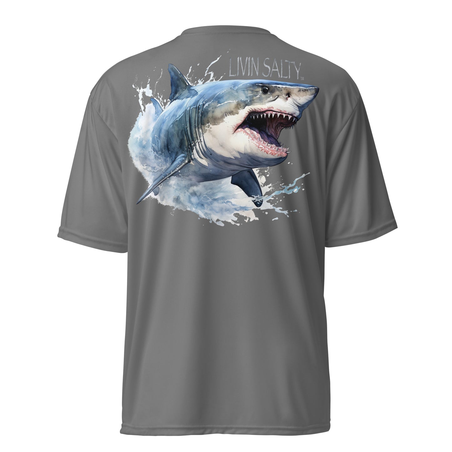 Dry fit LIVIN SALTY Shark T-Shirt