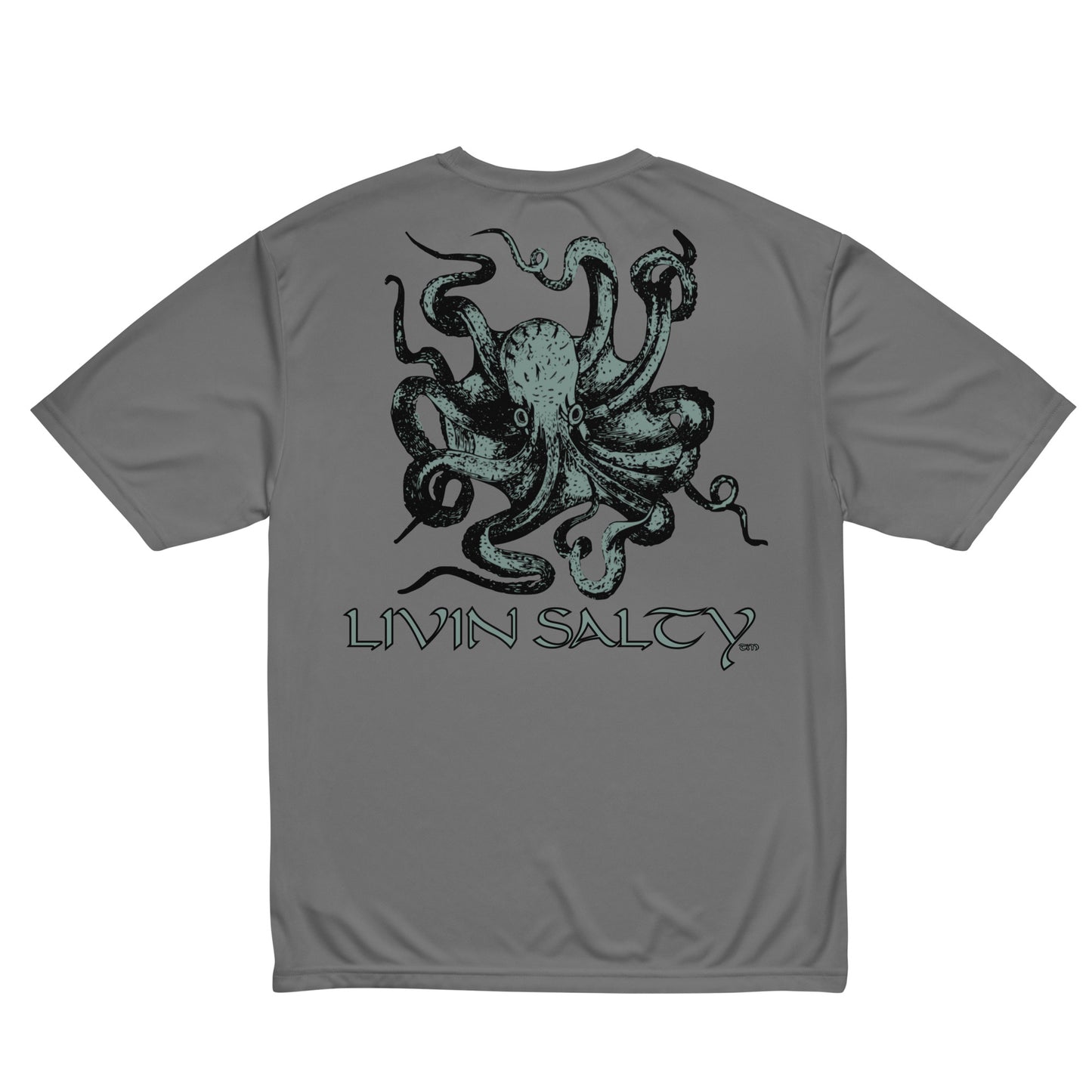 Unisex dry-fit Octopus LIVIN SALTY t-shirt