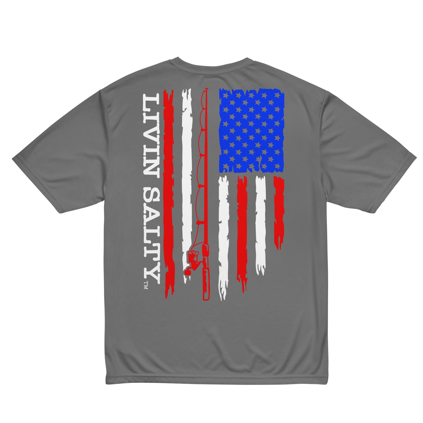 Unisex RWB LIVIN SALTY flag t-shirt