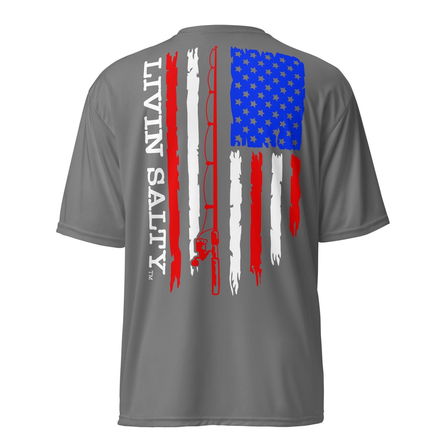Unisex RWB LIVIN SALTY flag t-shirt