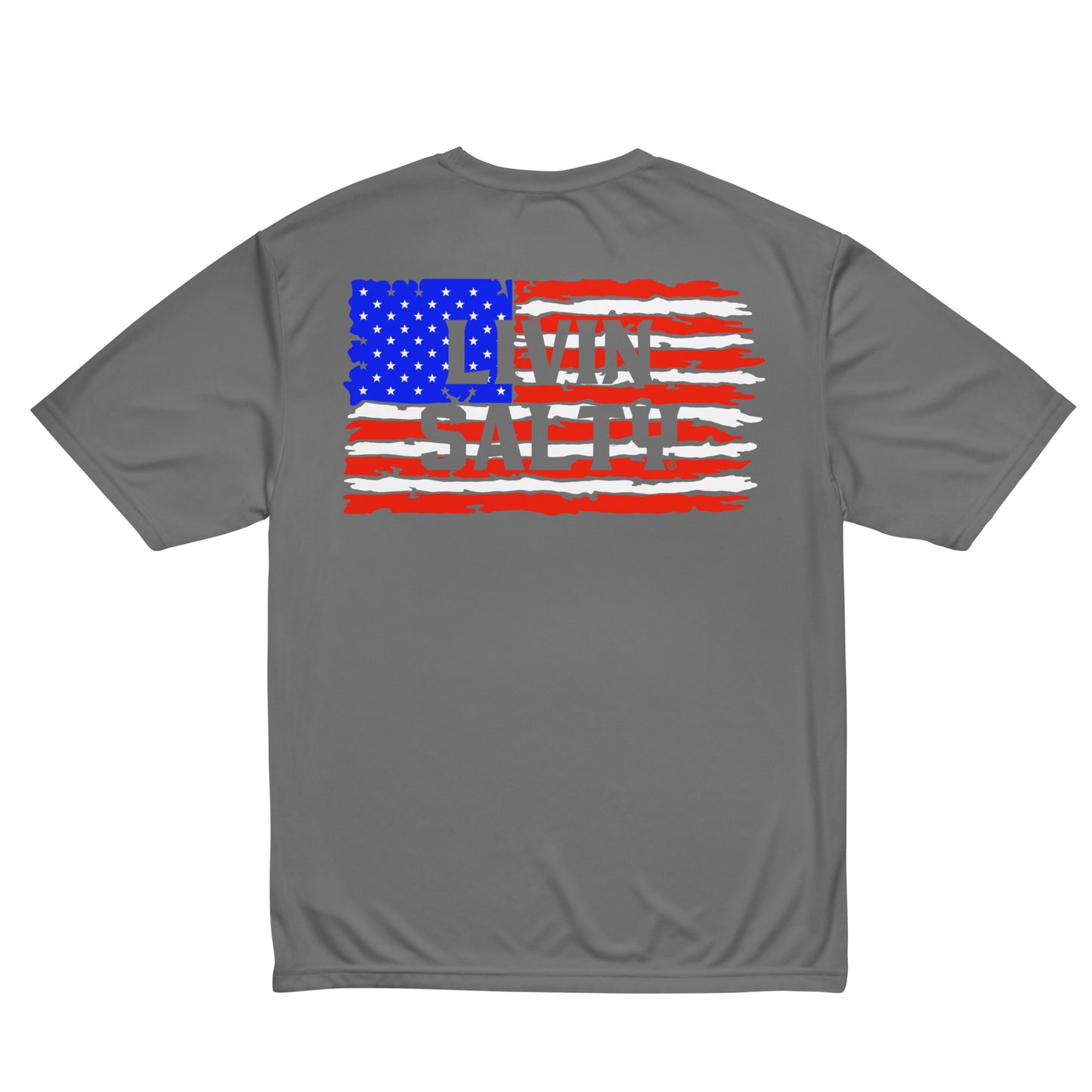 Unisex SPF LIVIN SALTY Flag t-shirt