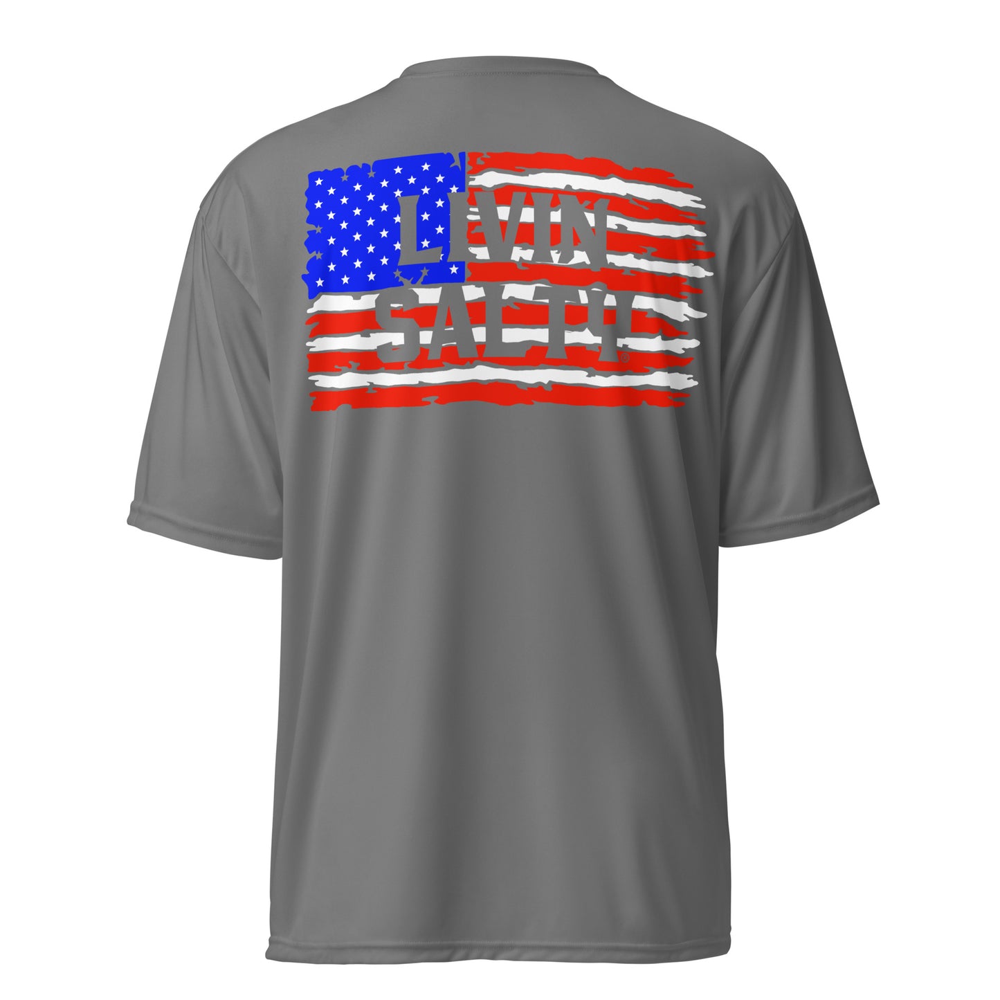 Unisex SPF LIVIN SALTY Flag t-shirt