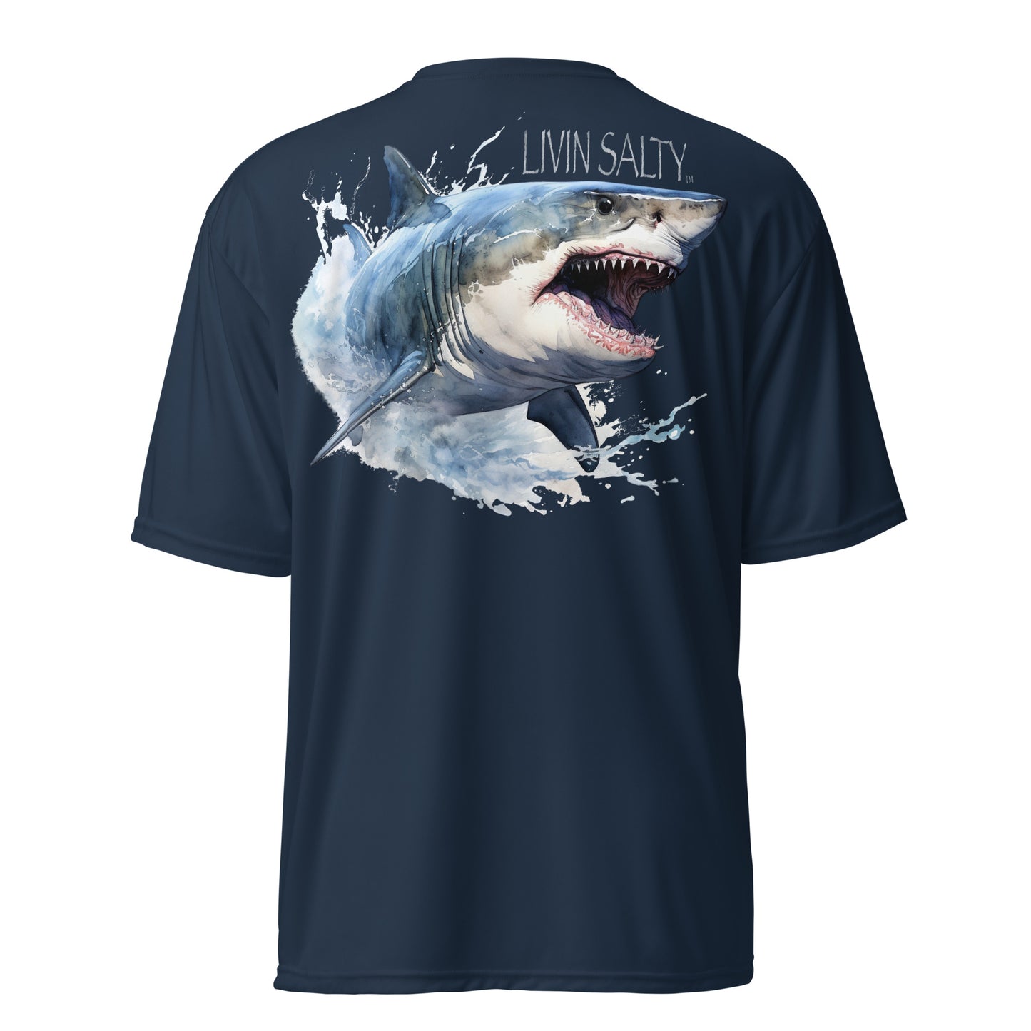 Dry fit LIVIN SALTY Shark T-Shirt