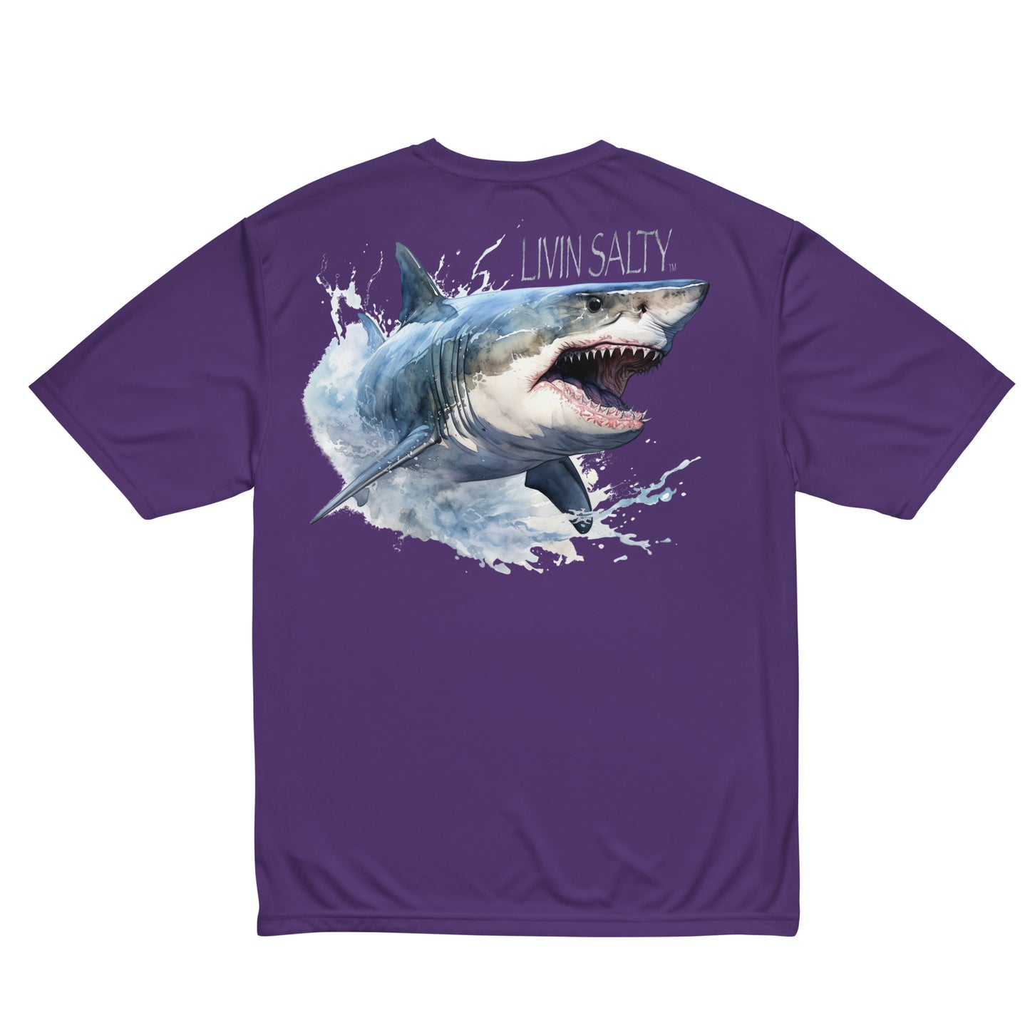 Dry fit LIVIN SALTY Shark T-Shirt