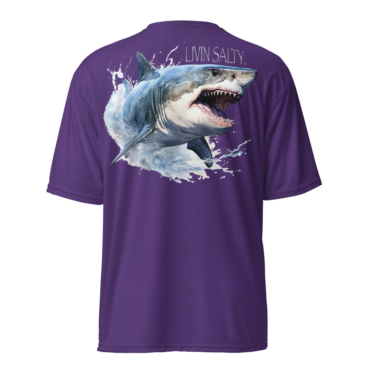 Dry fit LIVIN SALTY Shark T-Shirt