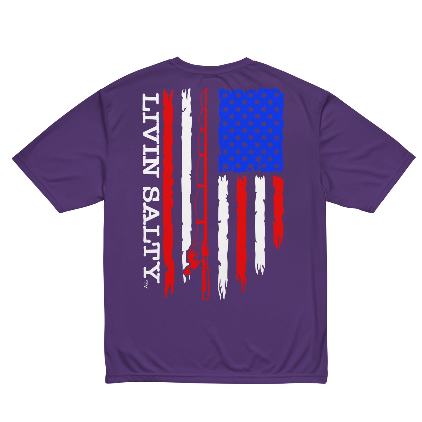 Unisex RWB LIVIN SALTY flag t-shirt